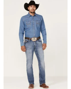 Cody James Men's Dice House Medium Wash Stretch Stackable Straight Jeans