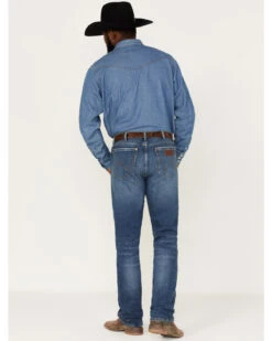 Wrangler Retro Men's Ferris Medium Wash Stretch Slim Straight Jeans -Fashion Clothing Store 2000365070 414 P3