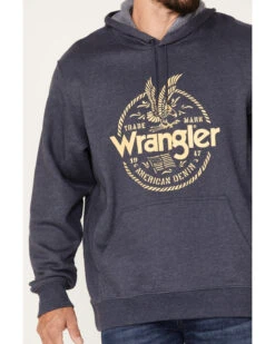 Wrangler Men's Crest Eagle Logo Graphic Hooded Sweatshirt 6 Wrangler Men's Crest Eagle Logo Graphic Hooded Sweatshirt -Fashion Clothing Store 2000366039 410 P3