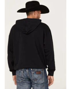 Wrangler Men's 75 Years Black Horse Graphic Hooded Sweatshirt -Fashion Clothing Store 2000366793 001 P4