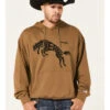 Wrangler Men's 75 Years Olive Horse Graphic Hooded Sweatshirt