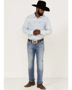 Rock & Roll Denim Men's Rifle Light Wash Reflex Stretch Skinny Jeans 6 Rock & Roll Denim Men's Rifle Light Wash Reflex Stretch Skinny Jeans -Fashion Clothing Store 2000367644 204 P3