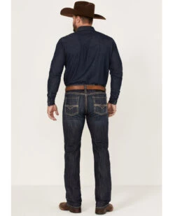 Rock & Roll Denim Men's Revolver Dark Wash Stretch Slim Straight Jeans