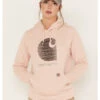 Carhartt Women's Rain Defender Relaxed Fit Midweight Logo Graphic Hoodie
