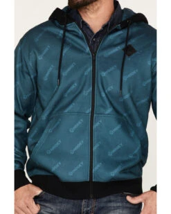 Hooey Men's Butte Monogram Logo Full-Zip Hooded Jacket -Fashion Clothing Store 2000370574 442 P3