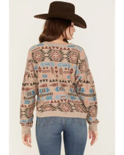 Ariat Women's Rainbow Vista Southwestern Sweatshirt -Fashion Clothing Store 2000371897 200 P4