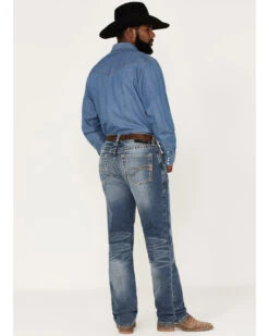 Ariat Men's M2 Dakota Wilson Medium Wash Stretch Relaxed Stackable Bootcut Jeans -Fashion Clothing Store 2000371949 400 P3