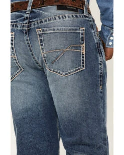 Ariat Men's M2 Dakota Wilson Medium Wash Stretch Relaxed Stackable Bootcut Jeans -Fashion Clothing Store 2000371949 400 P4