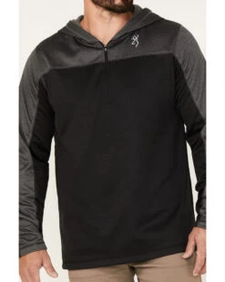 Browning Men's Hayes 1/4 Zip Hooded Pullover -Fashion Clothing Store 2000373272 001 P3
