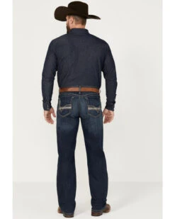 Cinch Men's Grant Dark Stonewash Relaxed Bootcut Stretch Performance Jeans -Fashion Clothing Store 2000373482 402 P3