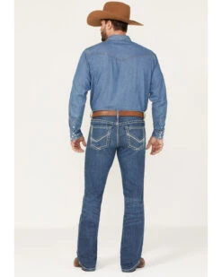 Cinch Men's Ian Medium Wash Slim Bootcut Performance Jeans -Fashion Clothing Store 2000373497 402 P3