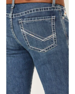 Cinch Men's Ian Medium Wash Slim Bootcut Performance Jeans -Fashion Clothing Store 2000373497 402 P4