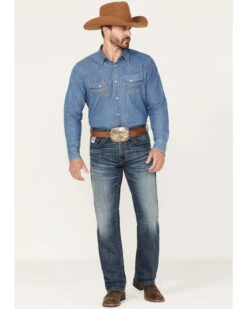 Cinch Men's White Label Dark Wash Relaxed Straight Performance Jeans