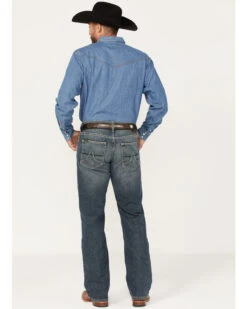 Ariat Men's M5 Louisville Seneca Medium Wash Stretch Straight Leg Jeans - Big 7 Ariat Men's M5 Louisville Seneca Medium Wash Stretch Straight Leg Jeans - Big -Fashion Clothing Store 2000373700 400 P4