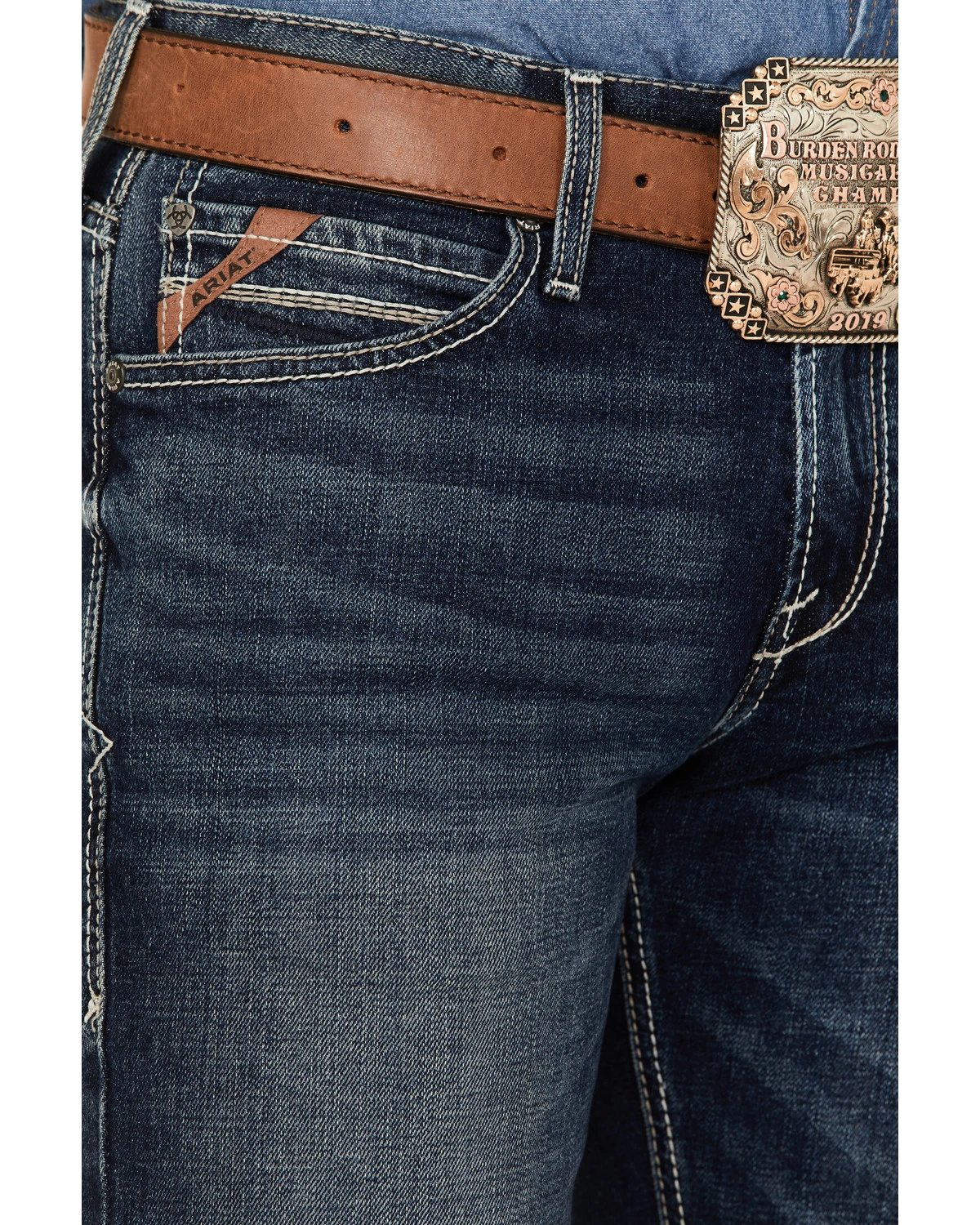 Ariat Men's M7 Drake Toro Dark Wash Slim Straight Jeans 2 Ariat Men's M7 Drake Toro Dark Wash Slim Straight Jeans - Image 2