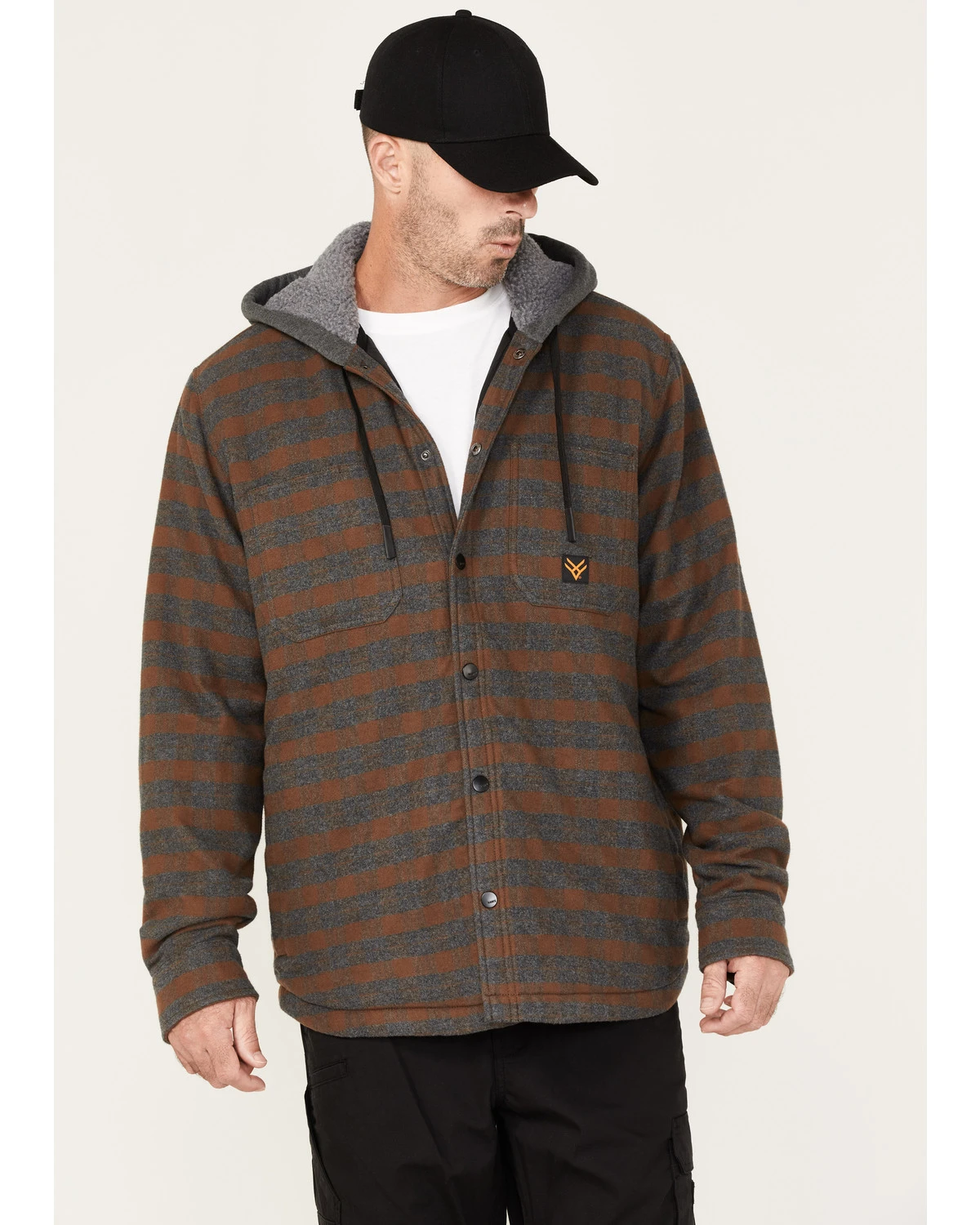 Hawx Men's Insulated Hooded Shirt Jacket 1 Hawx Men's Insulated Hooded Shirt Jacket