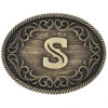 Montana Silversmiths Filigree Initial S Belt Buckle
