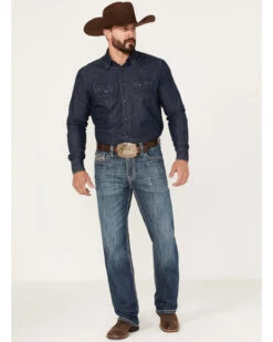 Rock & Roll Denim Men's Medium Wash Vintage Reflex Straight Jeans 6 Rock & Roll Denim Men's Medium Wash Vintage Reflex Straight Jeans -Fashion Clothing Store 2000375480 414 P3