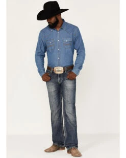 Rock & Roll Denim Men's Pistol Medium Vintage Wash Straight Jeans -Fashion Clothing Store 2000375487 414 P3