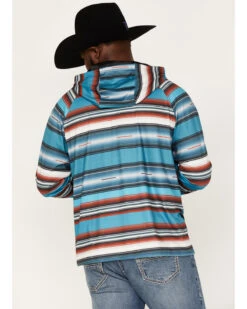 Rock & Roll Denim Men's Serape Stripe Print Hooded Sweatshirt -Fashion Clothing Store 2000376205 402 P4