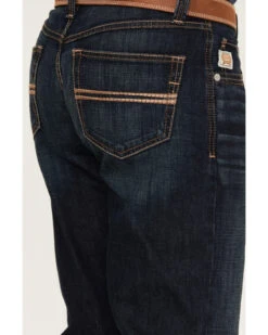 Cinch Men's Carter 2.0 Dark Rinse Relaxed Boot Performance Stretch Denim Jeans -Fashion Clothing Store 2000380104 402 P4