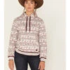 RANK 45 Women's Southwestern Stripe Print Hoodie