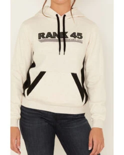 RANK 45 Women's Logo Embroidered Graphic Contrast Hoodie -Fashion Clothing Store 2000380751 104 P3