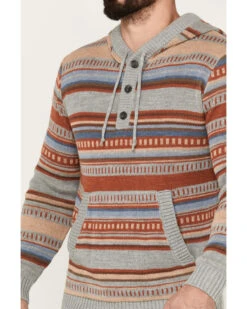 Pendleton Men's Medallion Striped Hooded Pullover -Fashion Clothing Store 2000383573 020 P3