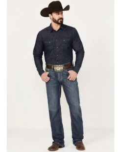 Rock & Roll Denim Men's Double Barrel Medium Vintage Wash Relaxed Bootcut Reflex Denim Jeans -Fashion Clothing Store 2000386194 414 P3