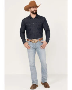 Rock & Roll Denim Men's Revolver Light Vintage Wash Slim Straight Reflex Denim Jeans -Fashion Clothing Store 2000386200 412 P3