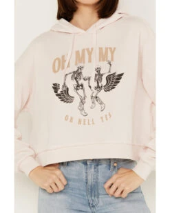 Cleo + Wolf Women's Oh My My Cropped Hoodie -Fashion Clothing Store 2000386287 661 P3