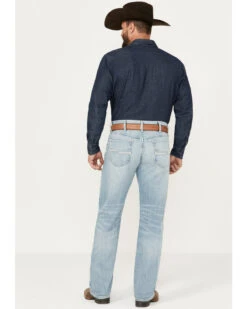 Cinch Men's White Label Light Wash Relaxed Straight Stretch Performance Denim Jeans -Fashion Clothing Store 2000386397 402 P3