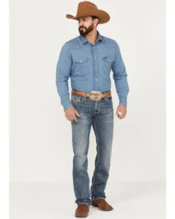 Rock & Roll Denim Men's Revolver Light Vintage Wash Slim Straight Stretch Reflex Denim Jeans -Fashion Clothing Store 2000387627 412 P3