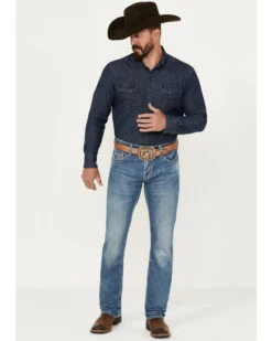 Rock & Roll Denim Men's Rifle Medium Vintage Wash Skinny Stretch ReFlex Denim Jeans 6 Rock & Roll Denim Men's Rifle Medium Vintage Wash Skinny Stretch ReFlex Denim Jeans -Fashion Clothing Store 2000387630 414 P3