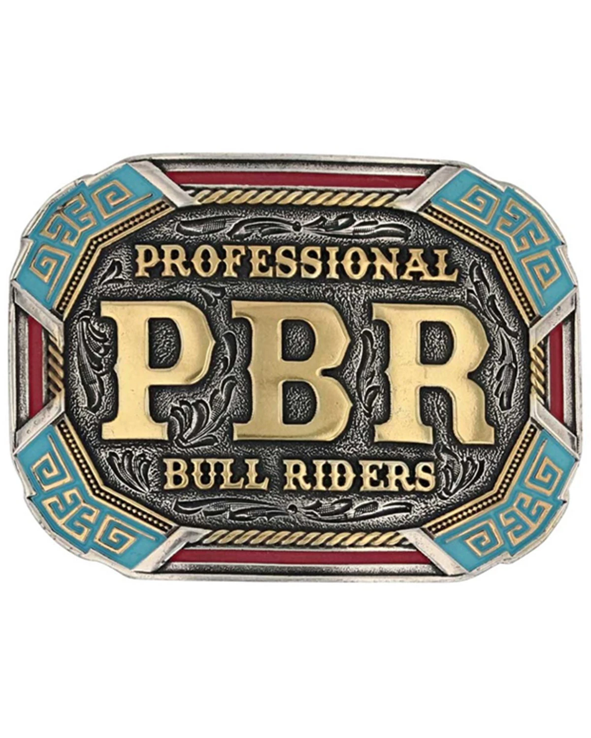 Montana Silversmiths PBR Vibrant Riders Belt Buckle 1 Montana Silversmiths PBR Vibrant Riders Belt Buckle