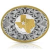 Montana Silversmiths Lone Star Texas State Belt Buckle