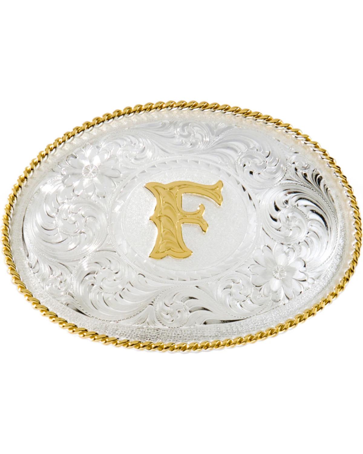 Montana Silversmiths Initial "F" Buckle 1 Montana Silversmiths Initial "F" Buckle