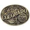Montana Silversmiths Men's Colorado State Heritage Attitude Belt Buckle